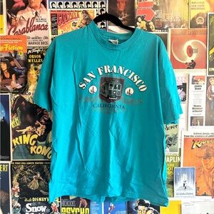 San Francisco California Graphic Tee - Blue